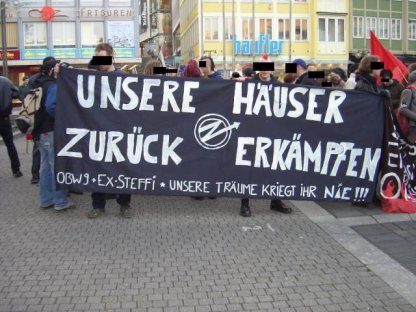 7.4.2006: Solidemo für Ex-Steffi und OBW9 in Stuttgart