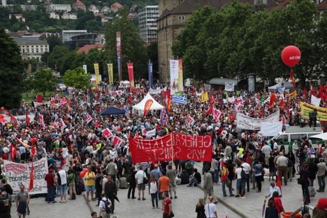 Demo "Wir zahlen nicht für Eure Krise" am 12. Juni 2010 in Stutgart