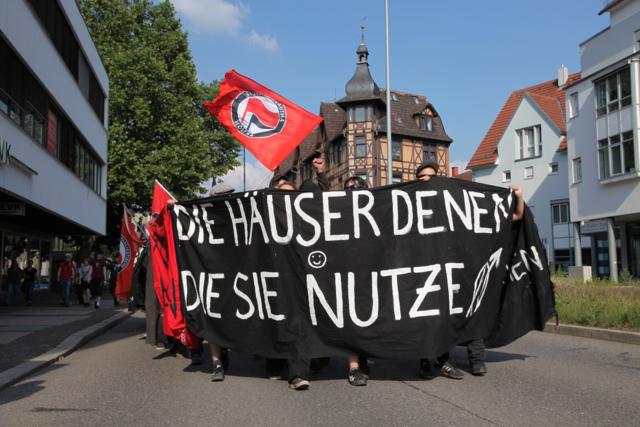 Spontandemonstration in Esslingen